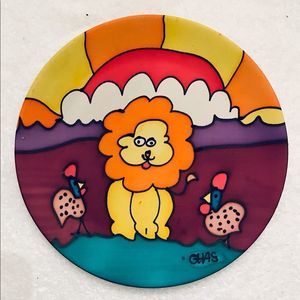 CHAS Hand Painted Plate The Really Happy Trading Co.